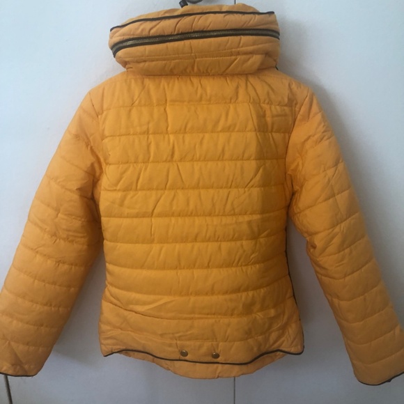RISING Women Puffer Winter Jacket Orange - Picture 2 of 8